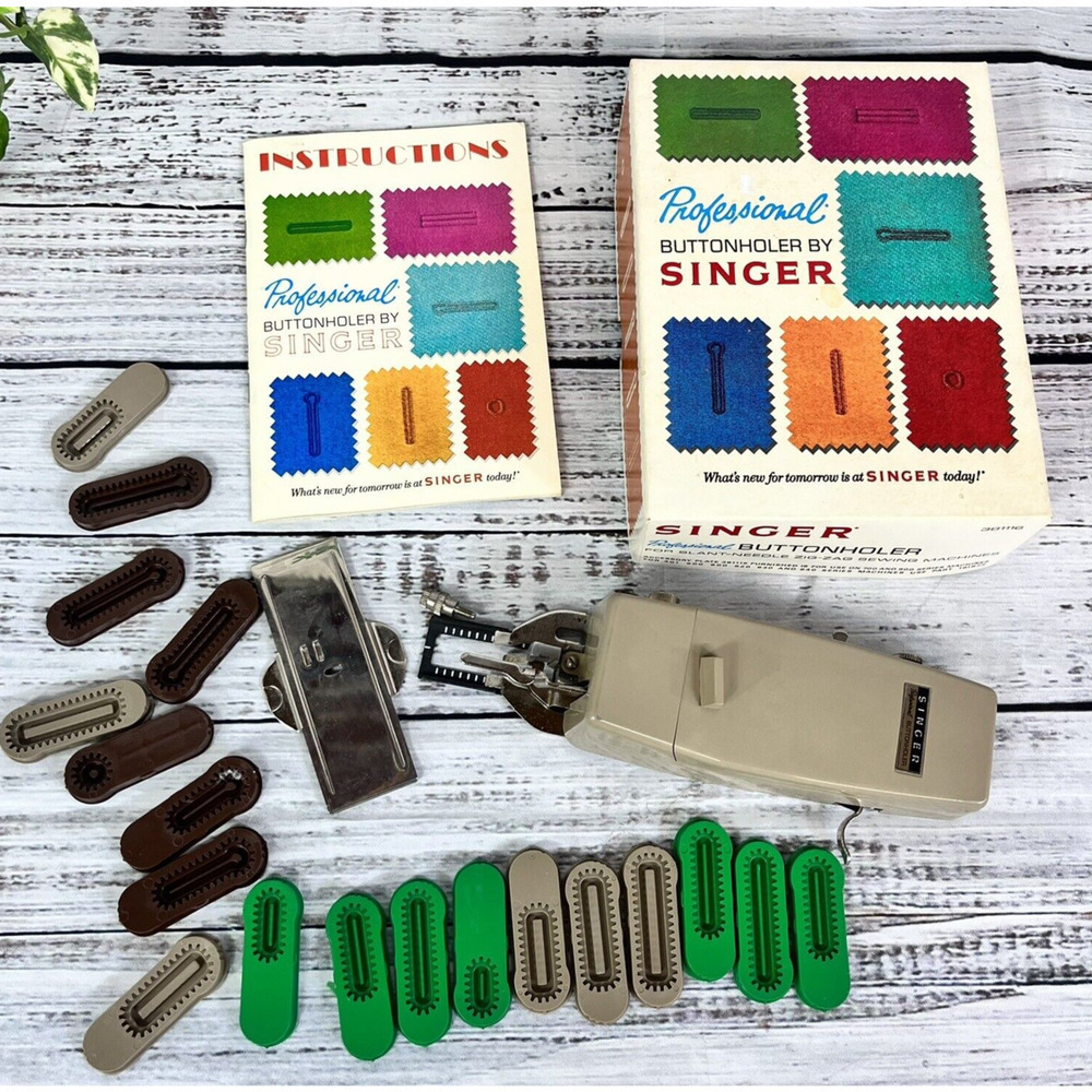 SINGER Professional Buttonholer 20 Cams 381116 for Slant 0 Matic Zig Zag Machine